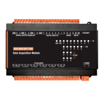 Modulo input-output Modbus RTU e TCP-IP con 8 input digitali, 6 PT100 e 6 output a relè da barra DIN